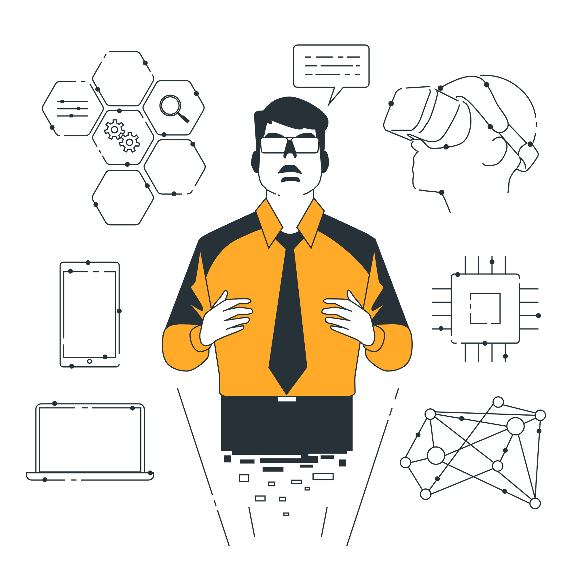 Ilustración de tecnología